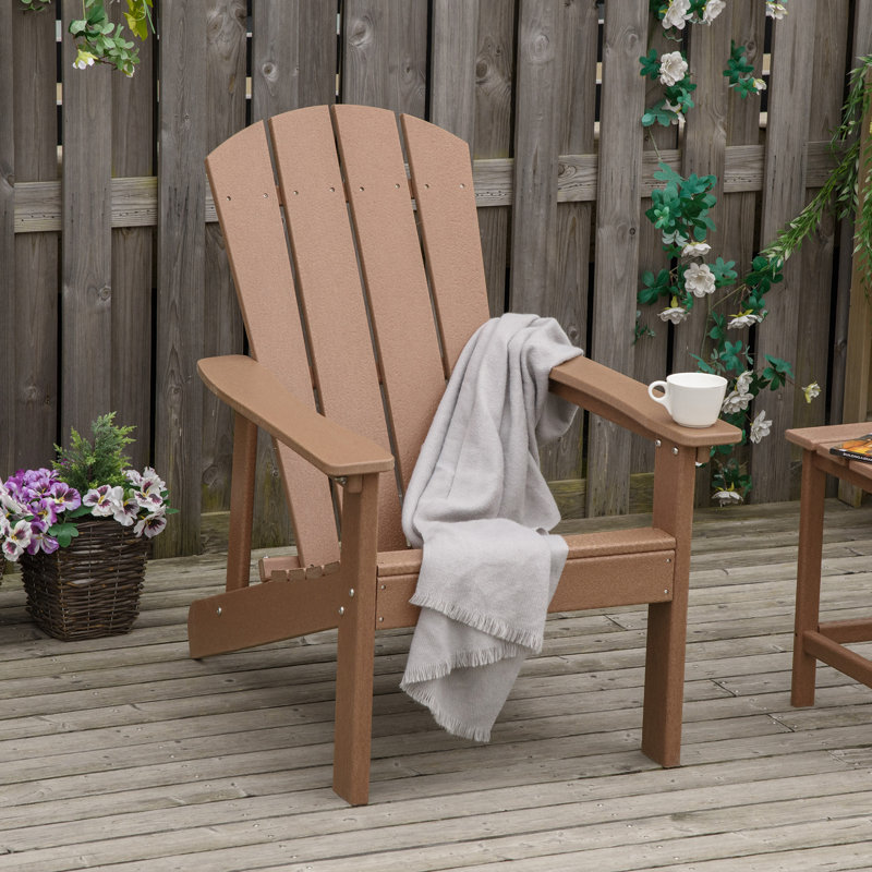 Outsunny Plastic Adirondack Chair Wayfair